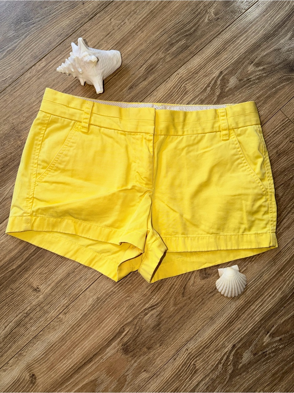 J. Crew Bright Yellow Cotton Chino Shorts